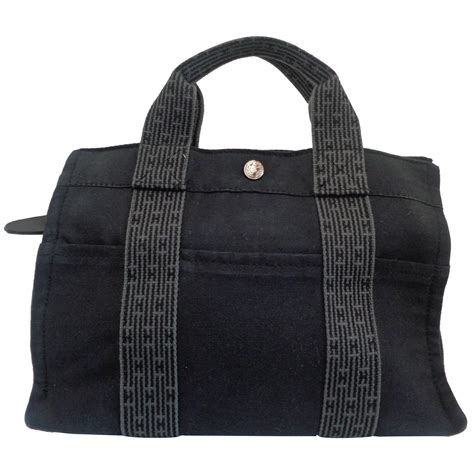 hermes black tote|Hermes small tote.